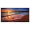 Designart - Foaming Waves at Beautiful Sunset - Seashore Canvas Art Print